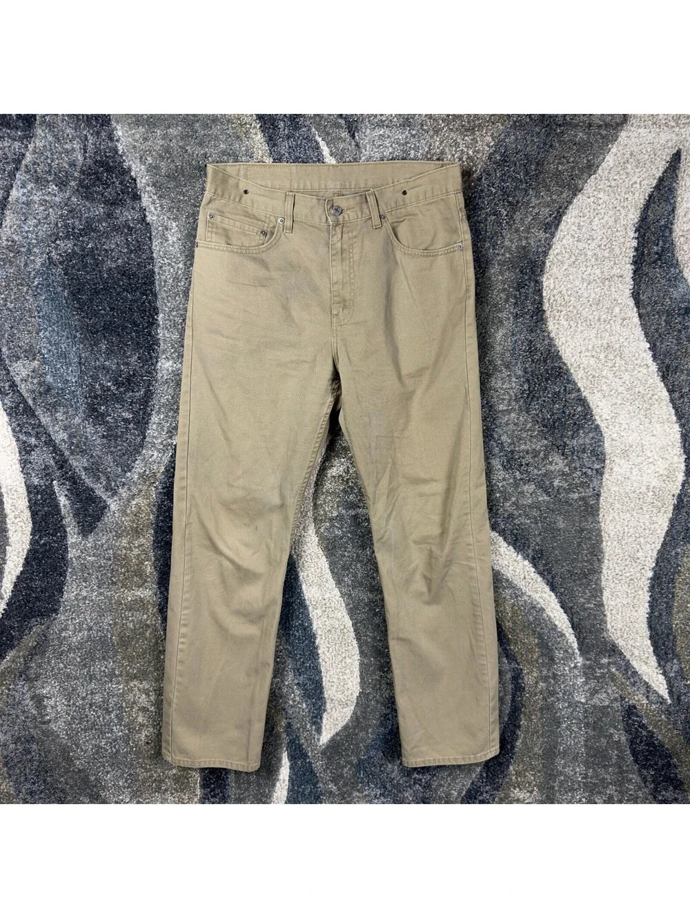 Vintage Y2K Levis 505 Straight Pants Mens 33x32 Khaki Tan